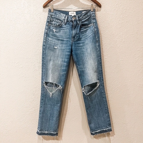 Frame Denim Le Heritage Piper Peralta Rips - Picture 2 of 12